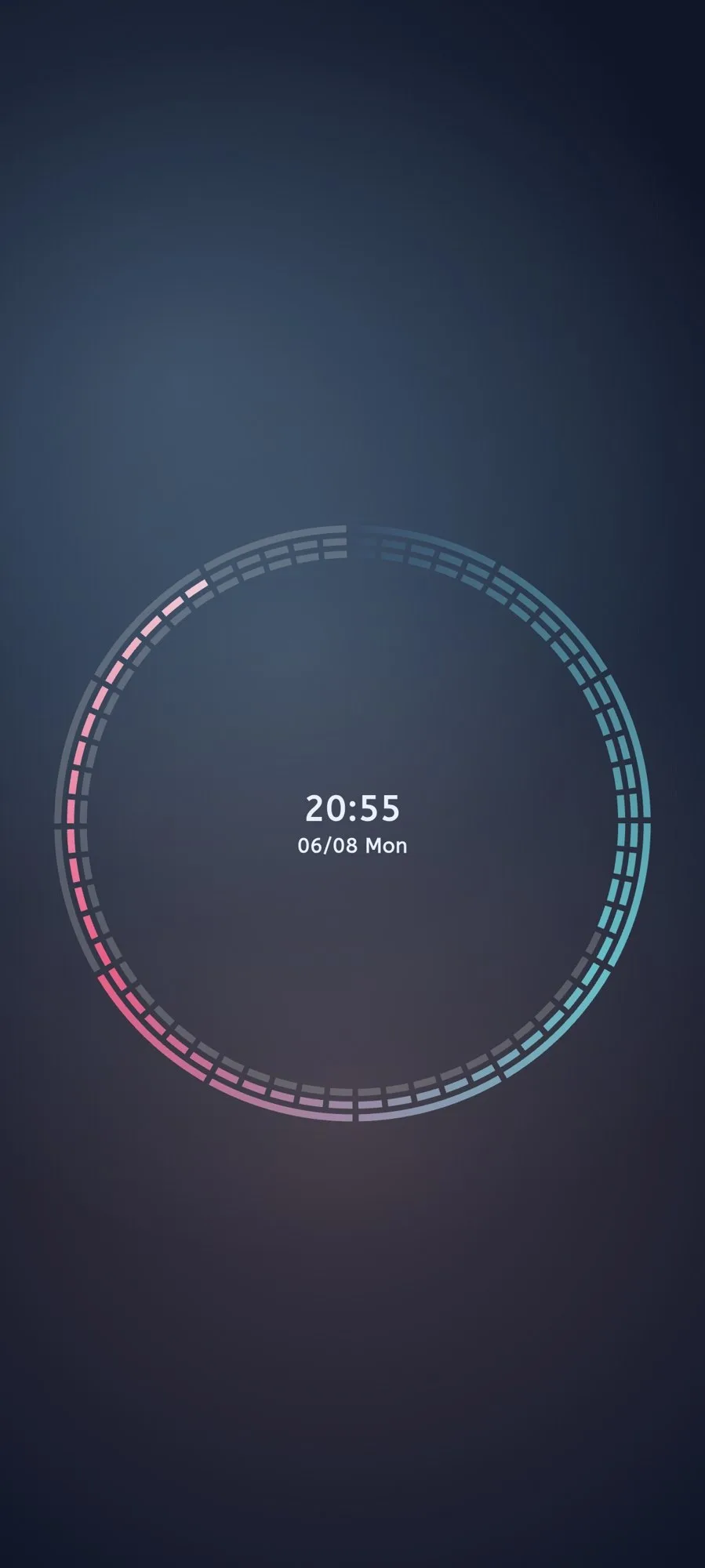 Moc Ring Clock showing time through clean circular segments